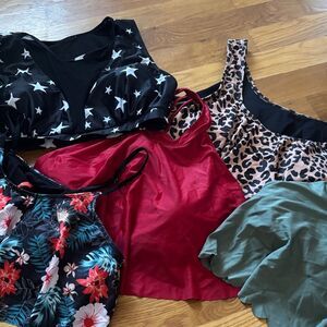 Bundle of 5 shein bathing suit tops size 3xl